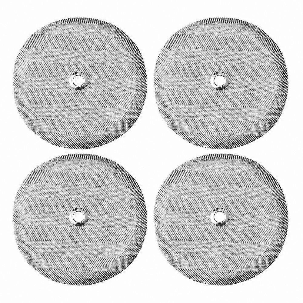 4-Pack Stainless Steel Coffee Filters, Reusable Mesh for 8-Cup French Press, Fits 1000ml Capacity