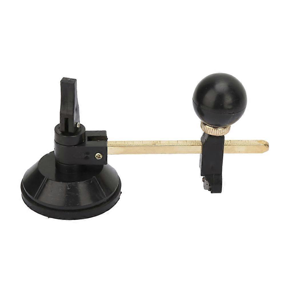 Coupe-verre circulaire à 6 roues et compas avec ventouse (20 cm)