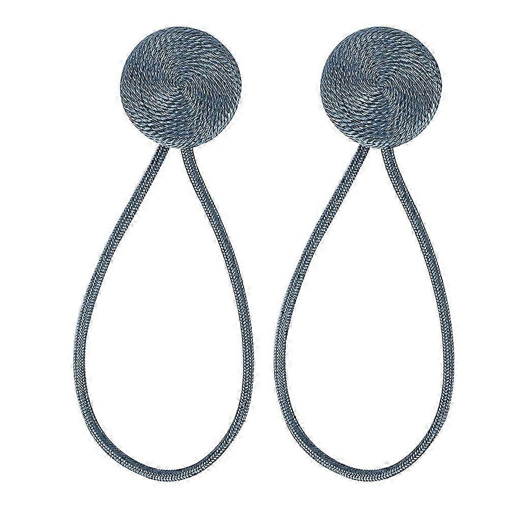 1 Pair Magnetic Curtain Buckle Tiebacks Window Curtain Tie Band Binding Buckle (Blue) 2025