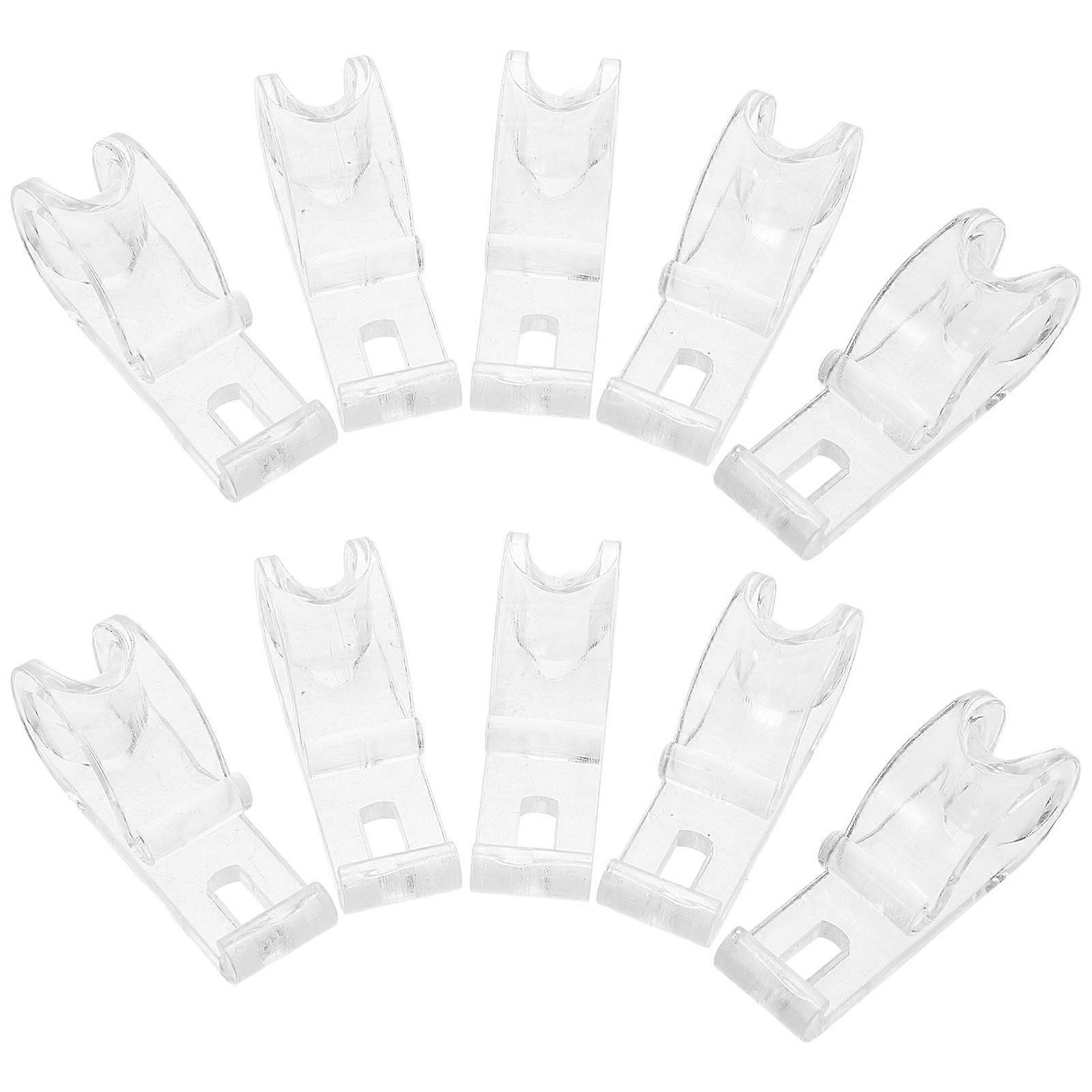 Heavy-Duty Curtain Clips for Roller Shades 100Pcs Transparent Fixation Hooks