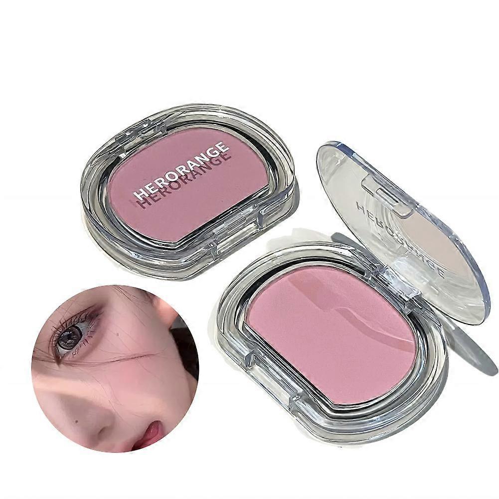 Matte Single Blush Long-Lasting Color-Locking Non-Fading Makeup Plump Cheeks