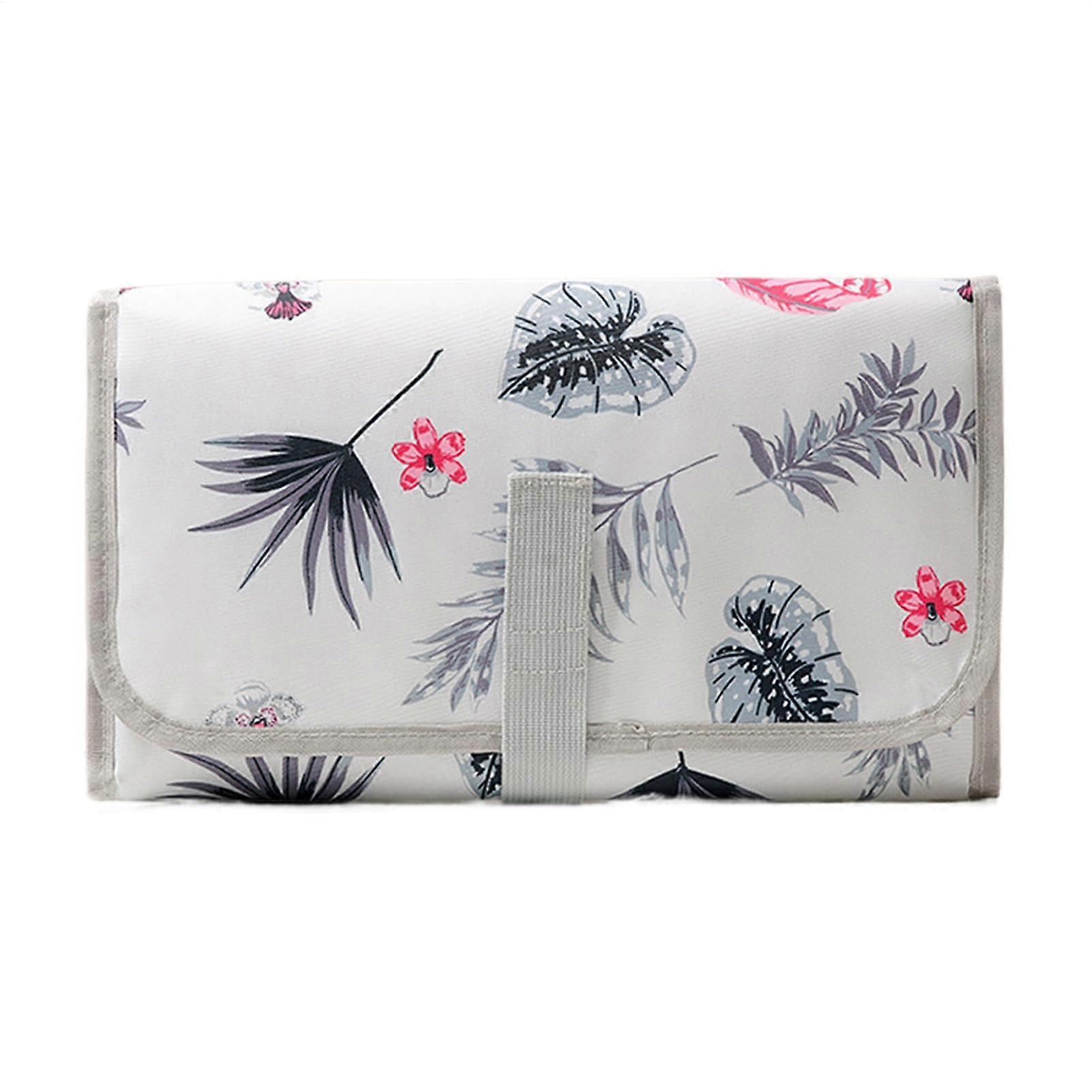 Portable Baby Changing Pad Foldable Diaper Mat With Wipes Pouch Waterproof For Hospital Stroller Daycare