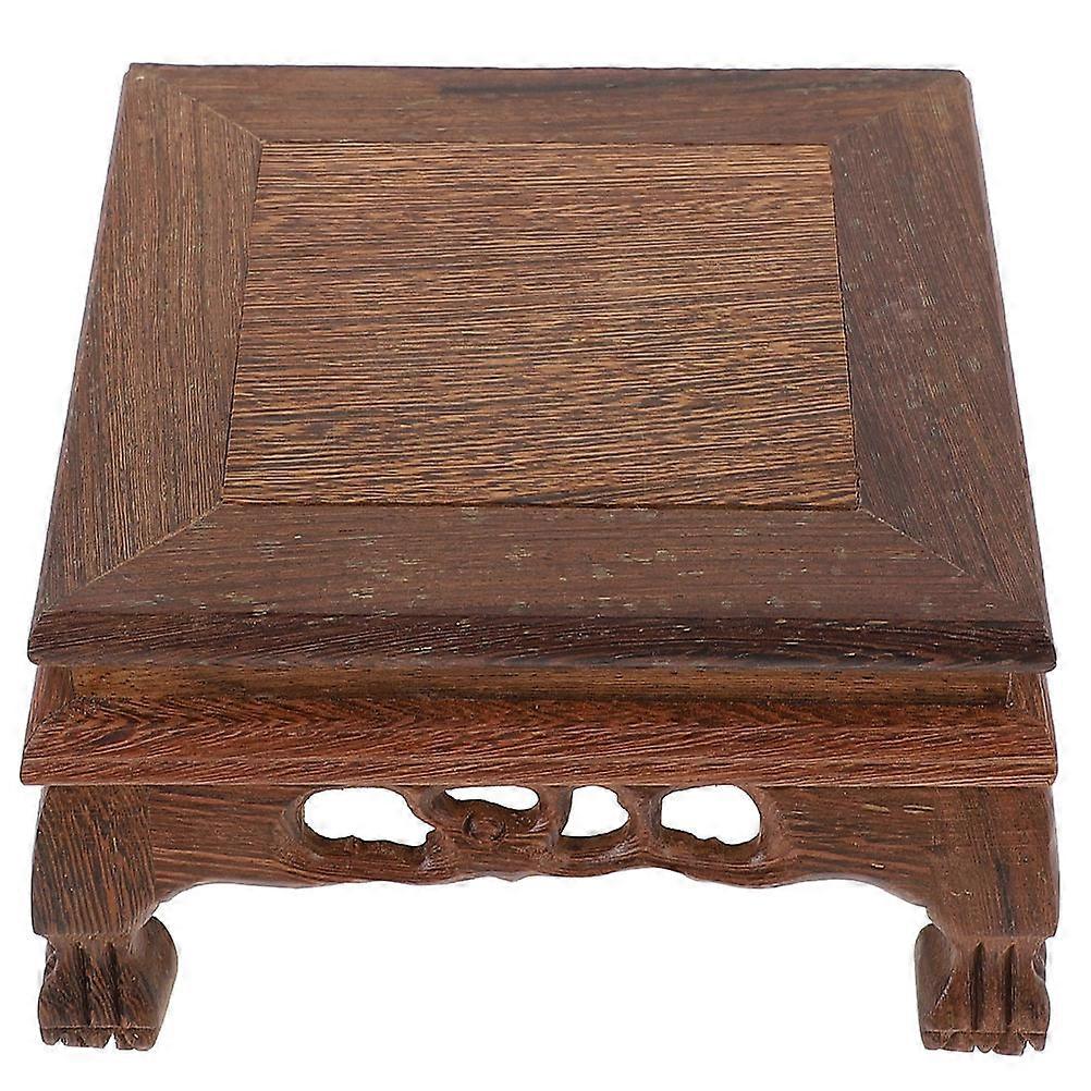 3Pcs Chic Wooden Multi-Use Pedestal Designed For Ornamental Decor In Home Or For Fish Tanks And Collectibles