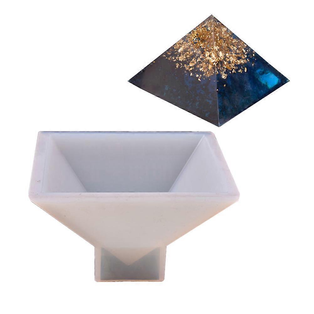 Silicone Pyramid Mold for 2Pcs DIY Crystal Fondant Cake Baking