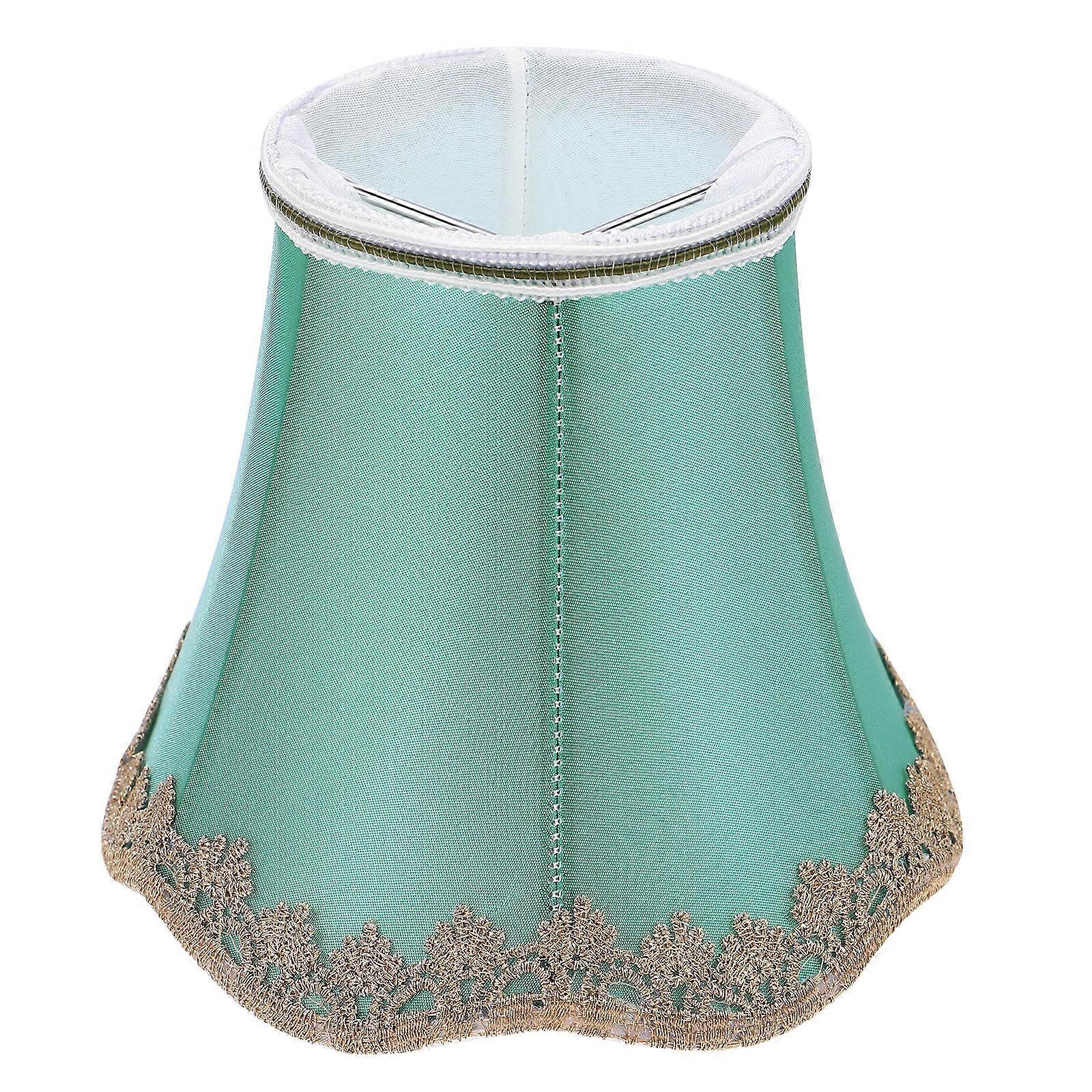 Fabric Lamp Shades for Chandelier Lamp Accessory 2Pcs Green