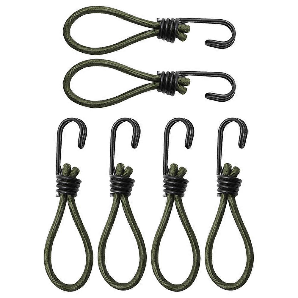 Elastic Bungee Rope Tent Accessories For Securing Luggage During Garden Pcs Dark Green Adjustable