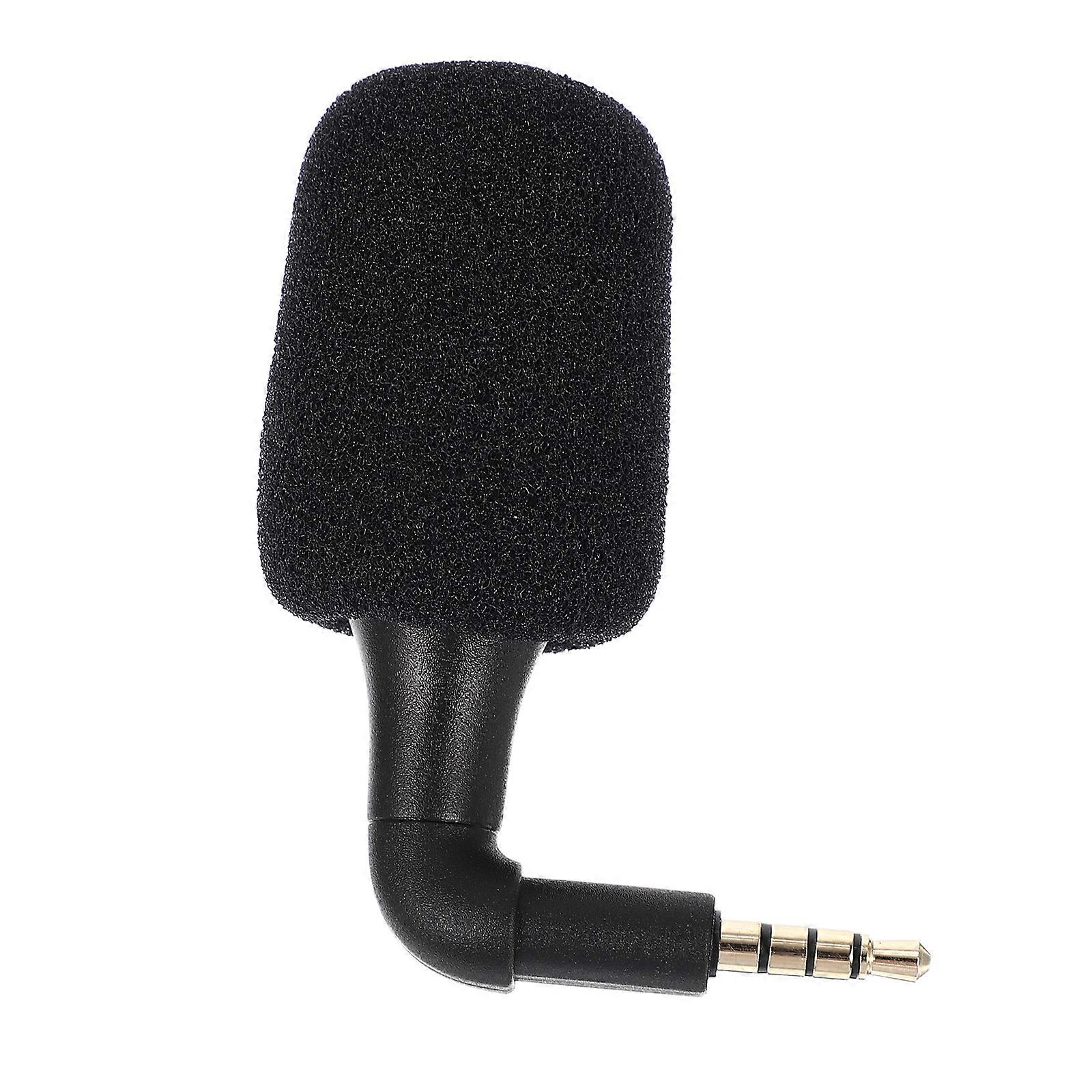 Handheld Microphone 4Pcs Miniature Microphone For Video Making Work Classrooms Recording Black Convenient Use