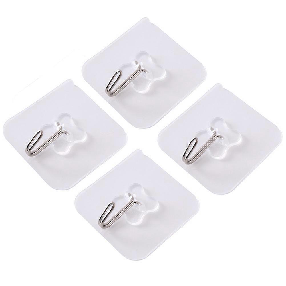 Stick On Wall Hooks Self Adhesive PP Material Home Decoration 8Pcs