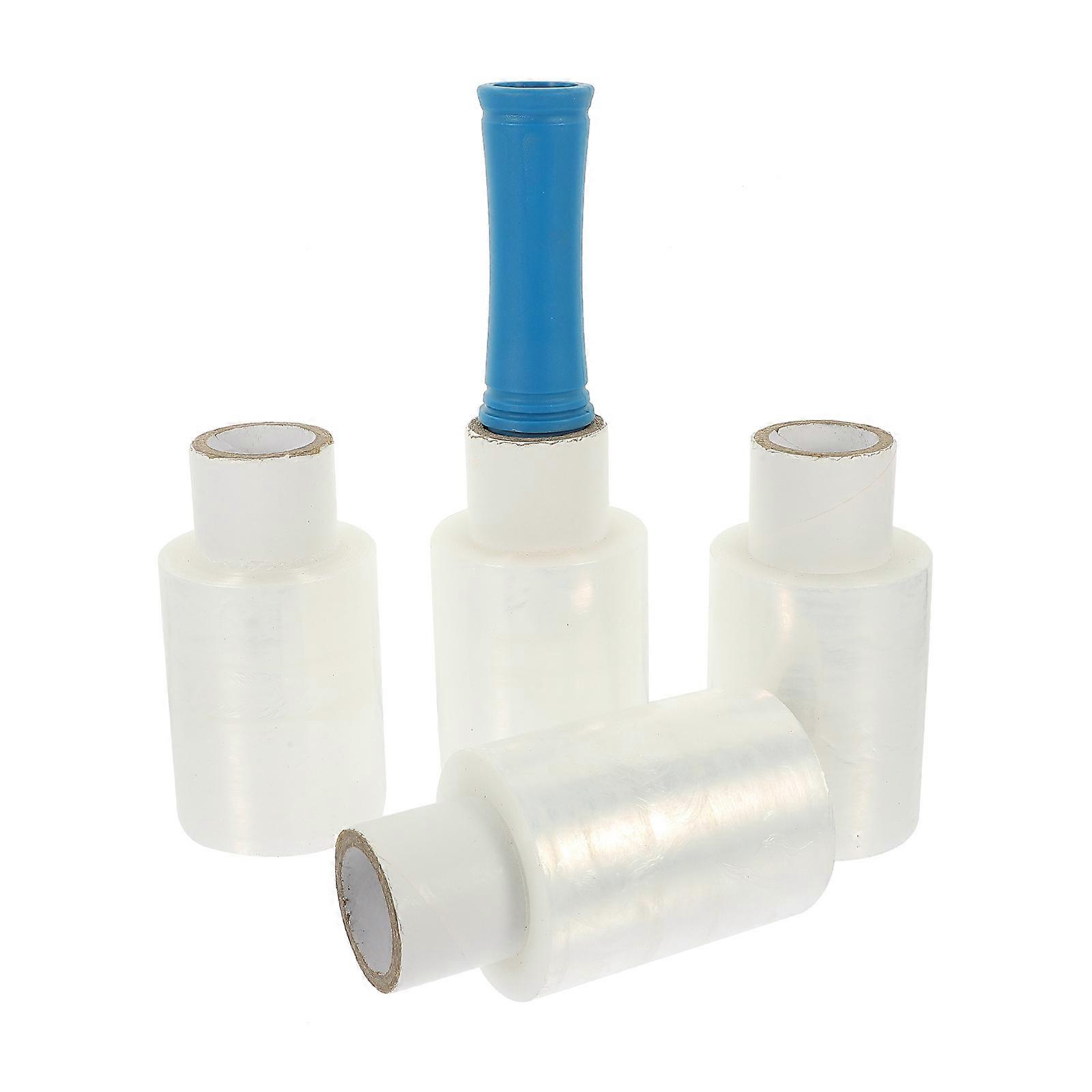 Self-Adhesive Stretch Wrap Film Transparent Industrial Packaging Material 0.02*10CM*150M 1 Set Practical Solution