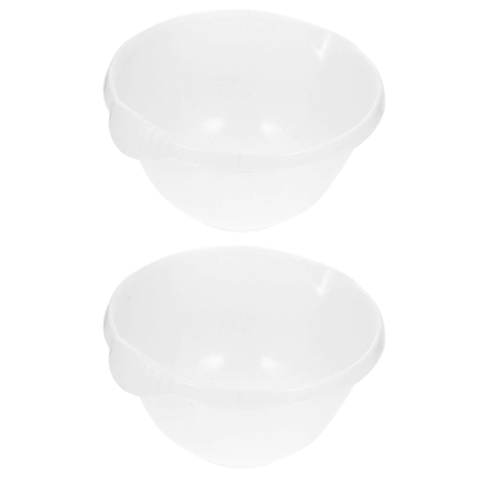 Ice Bucket Ice Storage Containers for Home Use 2Pcs White Plastic