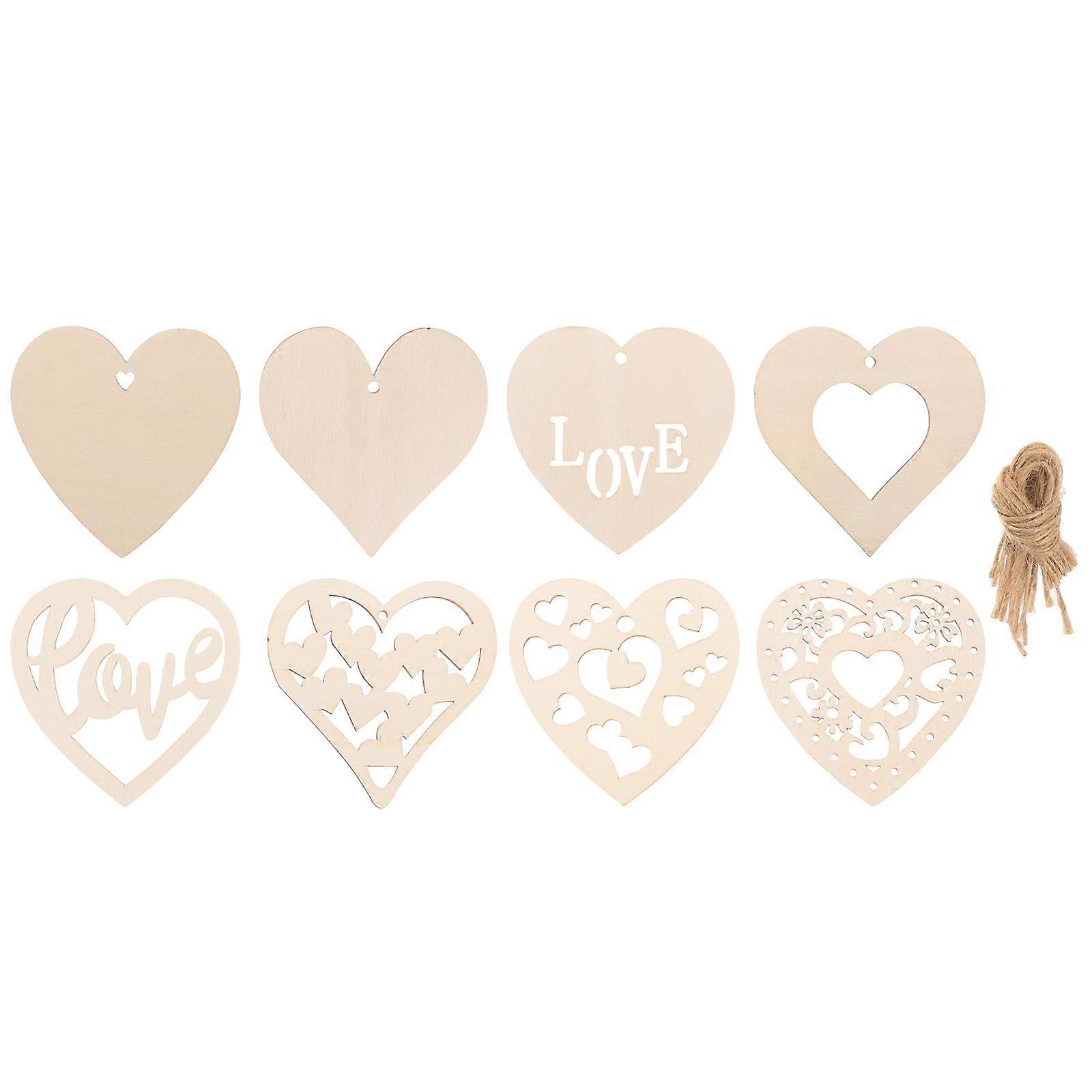 Heart Shape Wooden Cutouts 240 Pcs Perfect For DIY Handcraft And Family Party Decorations In Assorted Color
