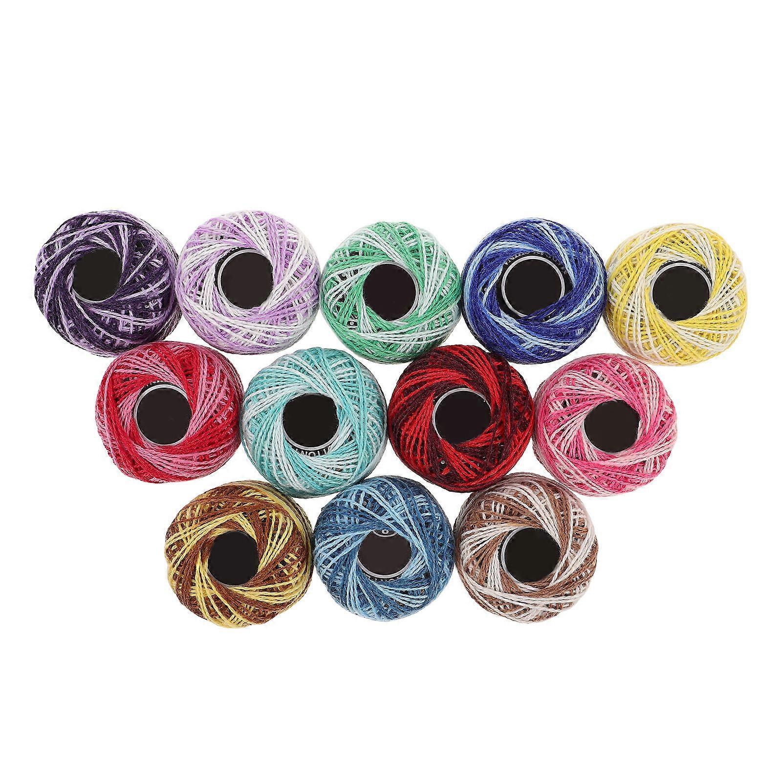 Cotton Embroidery Thread Kit for Cross Stitch 24Pcs Assorted Colors