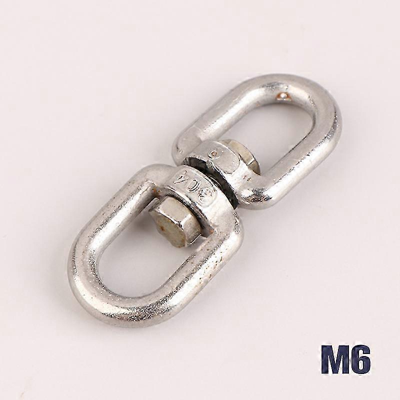 2025 1Pc M4 M5 M6 M8 Rotating Universal Ring 8 Shape Unloading Shackle Wire Rope Lock Chain Connecting Buckle 304 Stainless Steel