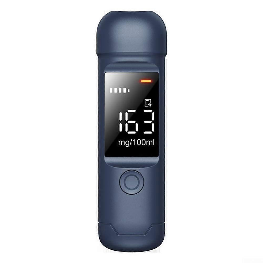 Portable Digital Alcohol Tester LCD Display Breathalyzer Rechargeable Battery Auto Detection Drunk Driving Prevention