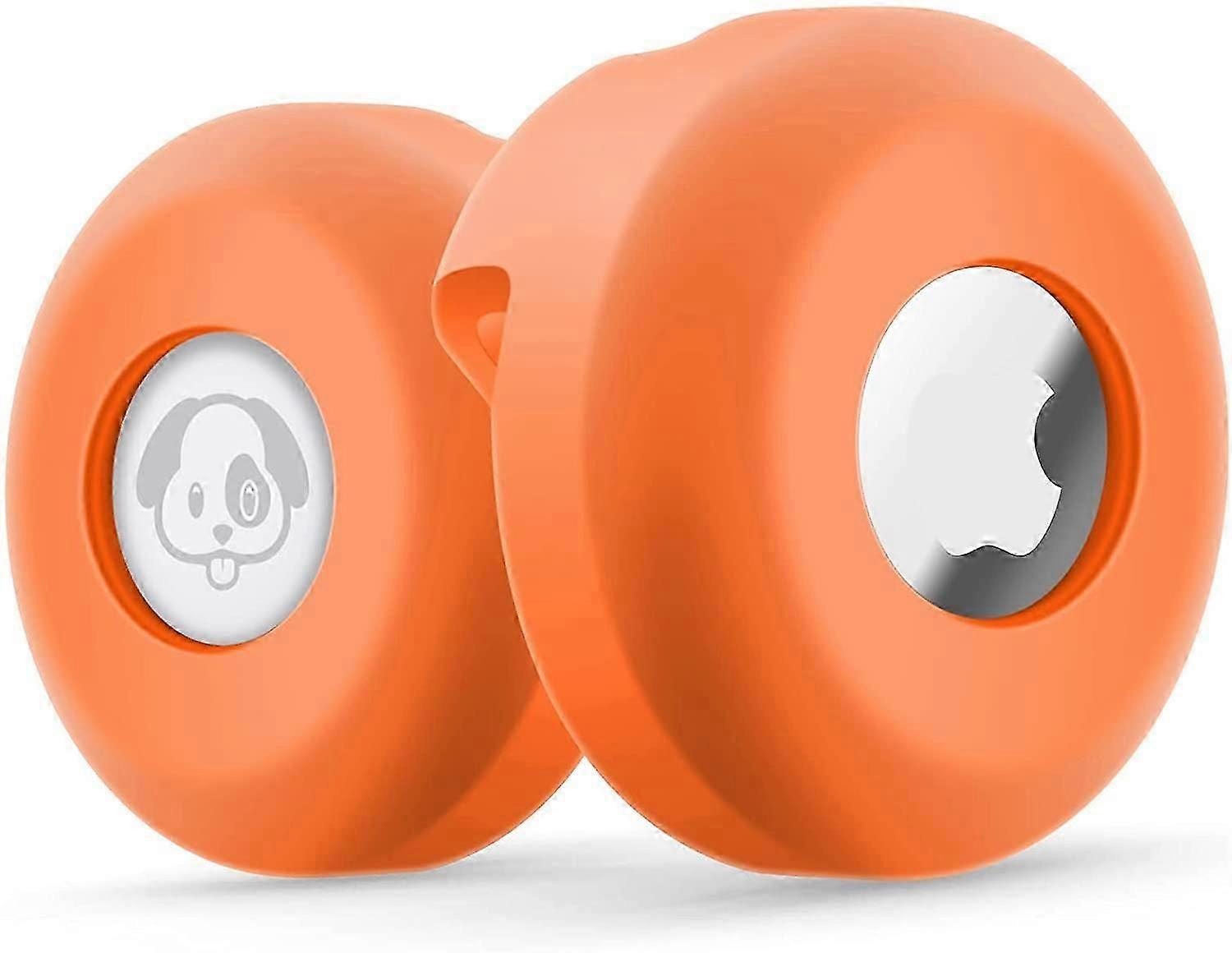 حامل طوق Airtag [2 عبوة] غطاء طوق قط من السيليكون المقاوم للماء ، حافظة تحديد المواقع المضادة للضياع ل Apple Airtags متوافقة مع PE