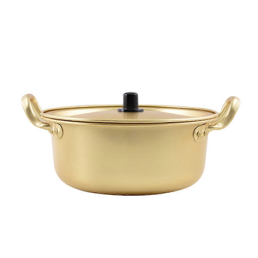 Golden Aluminum Cooking Pot for Multi-Function Stew Pot 2Pcs
