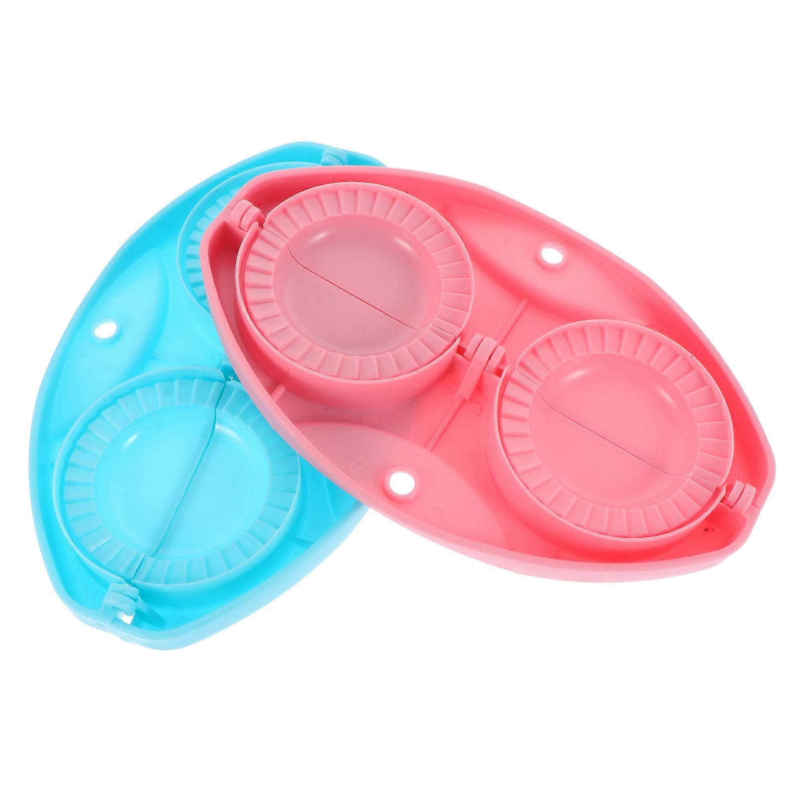 Manual Dumpling Maker Tool for Dumpling Making Tools Assorted Color Pp Material Folding Design for 2Pcs