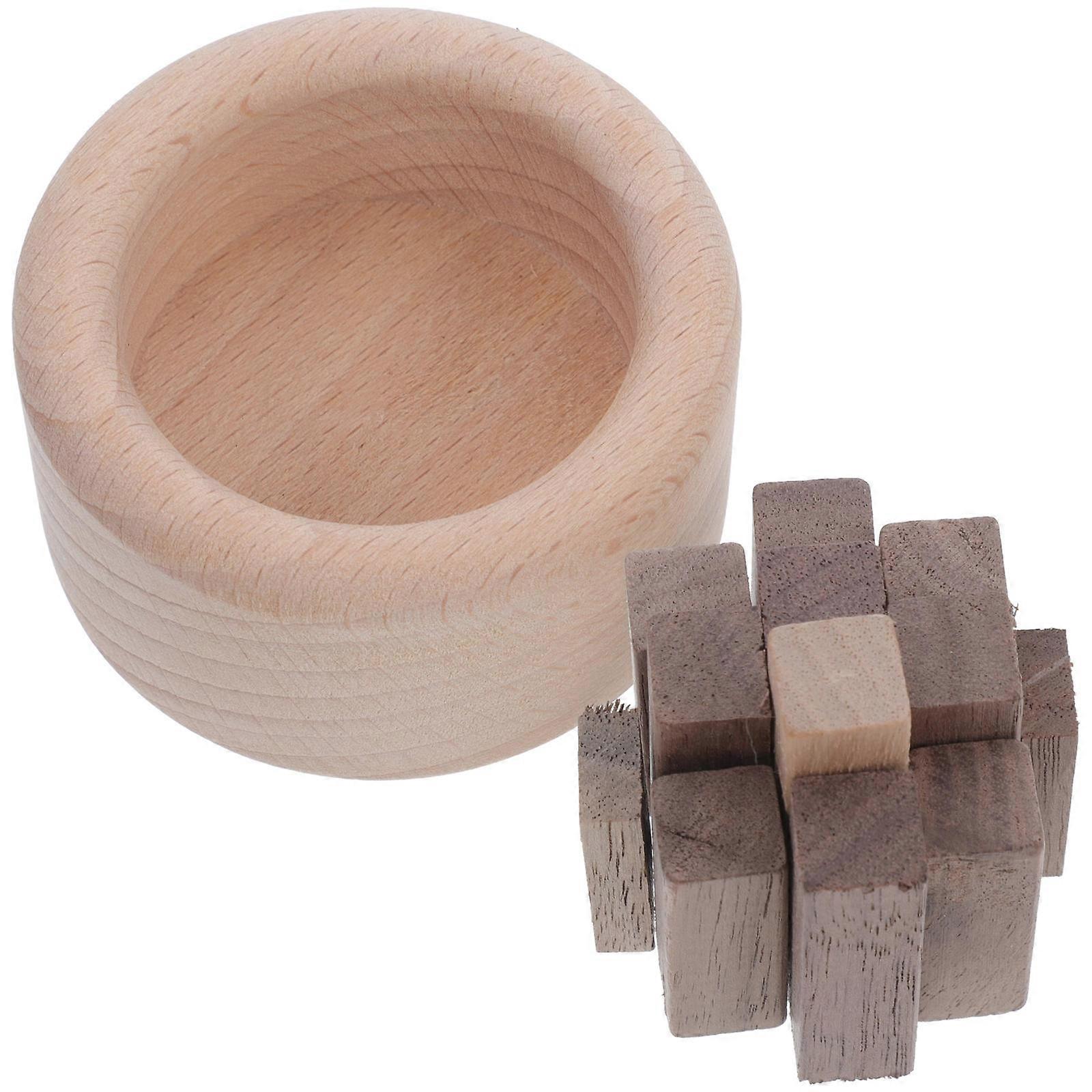 Scent Diffuser Wood Blocks For Bedroom And Study Utilization In Beige Color With Quality Craftsmanship And Essential Oil Diffusion 1 Set
