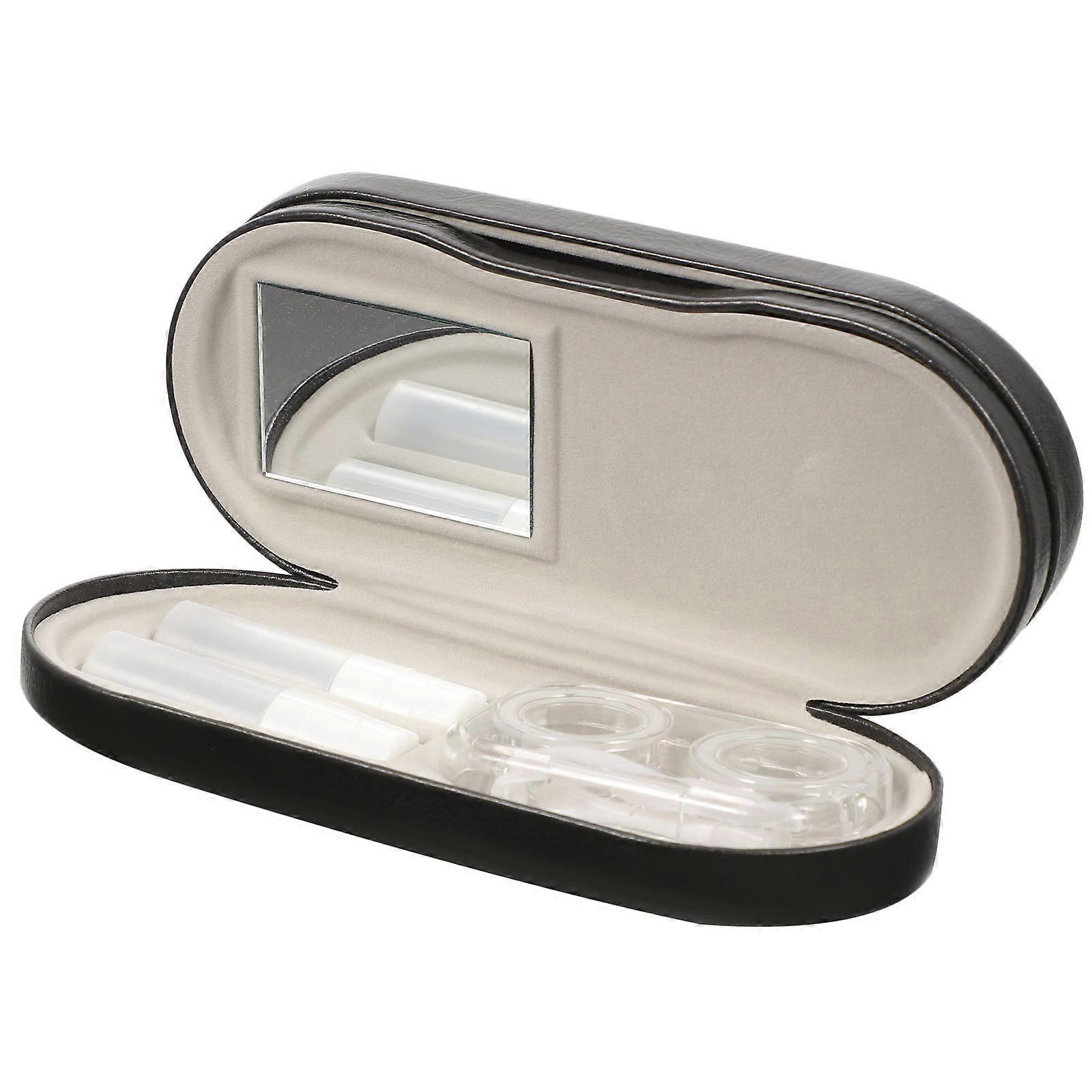 Double Function Glasses Case Glasses Case for Storage Use 2Sets White