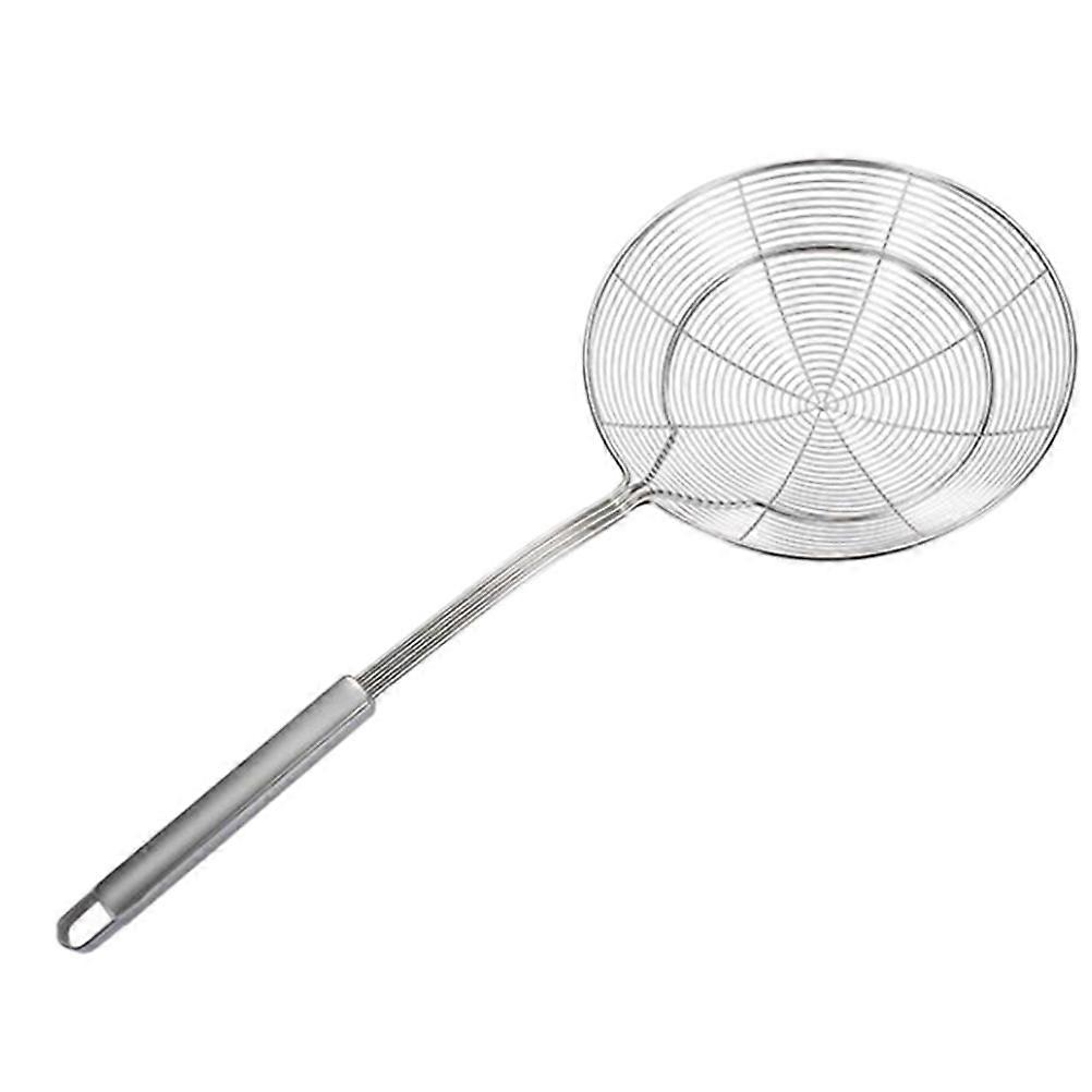 Cooking Strainer Fine Mesh Spoon Kitchenware 39.5X14CM Silver Straining 1Set