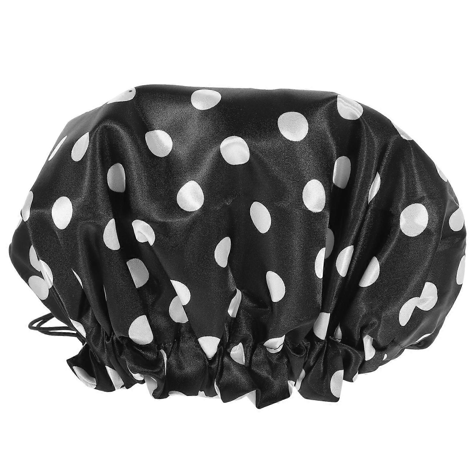 Large Shower Cap Suitable For Women Men With Adjustable Size And Secure Fit Made Of Satin Eva Perfect For Showering 4Pcs