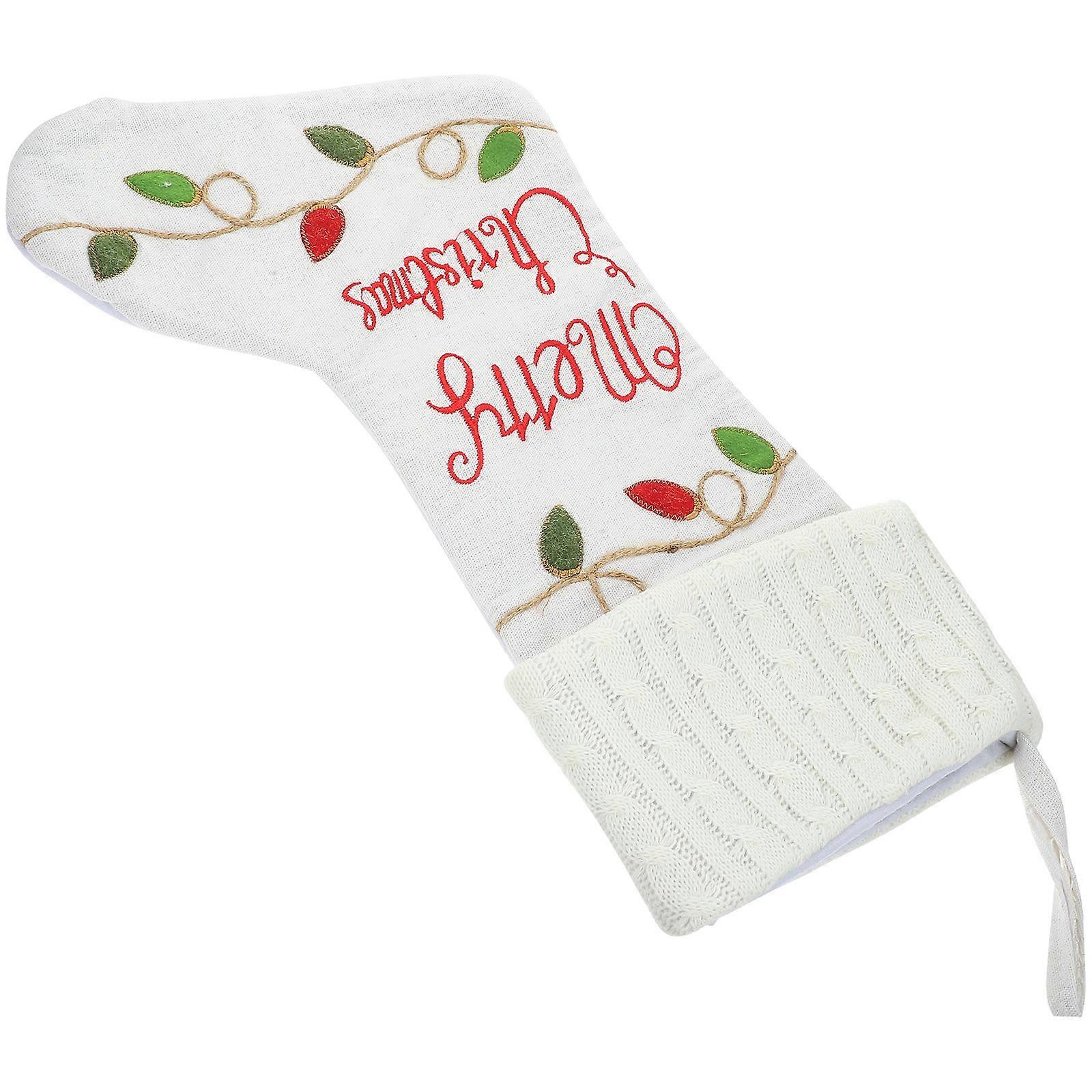 Christmas Stocking Fireplace Hanging Sock for Christmas Multi Color