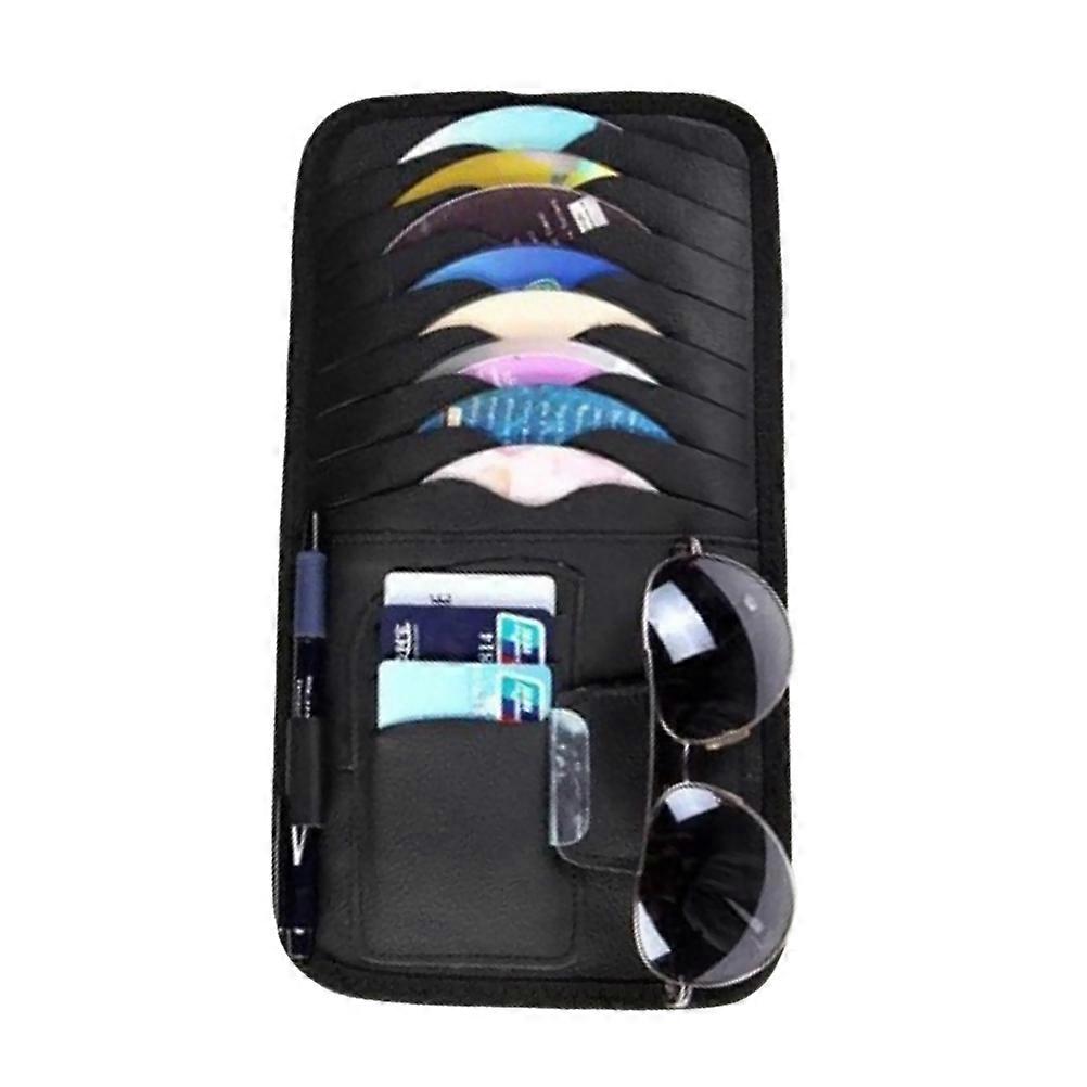 Visor Organizer for Organizing Gadgets Cd Storage Holder Black