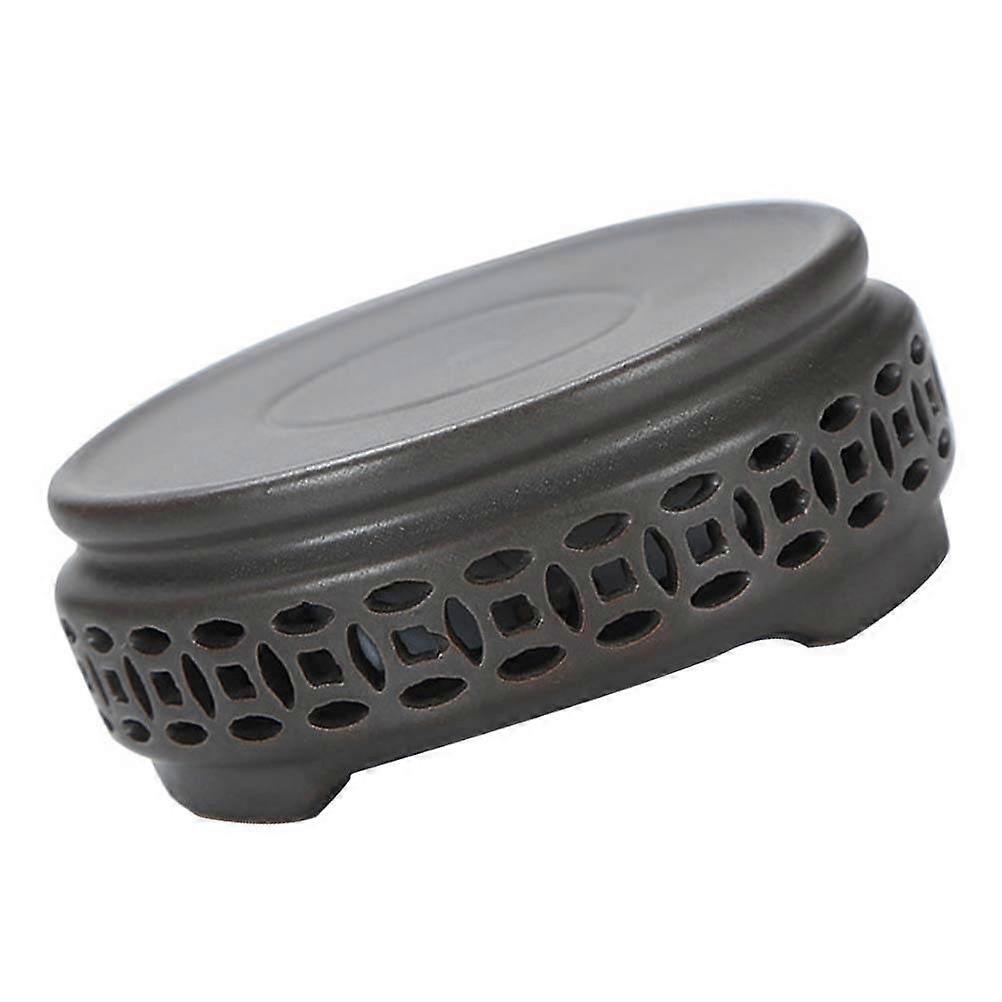 Home Use Incense Burner Stand with 2Pcs Coffee Ceramic Luminous Holder