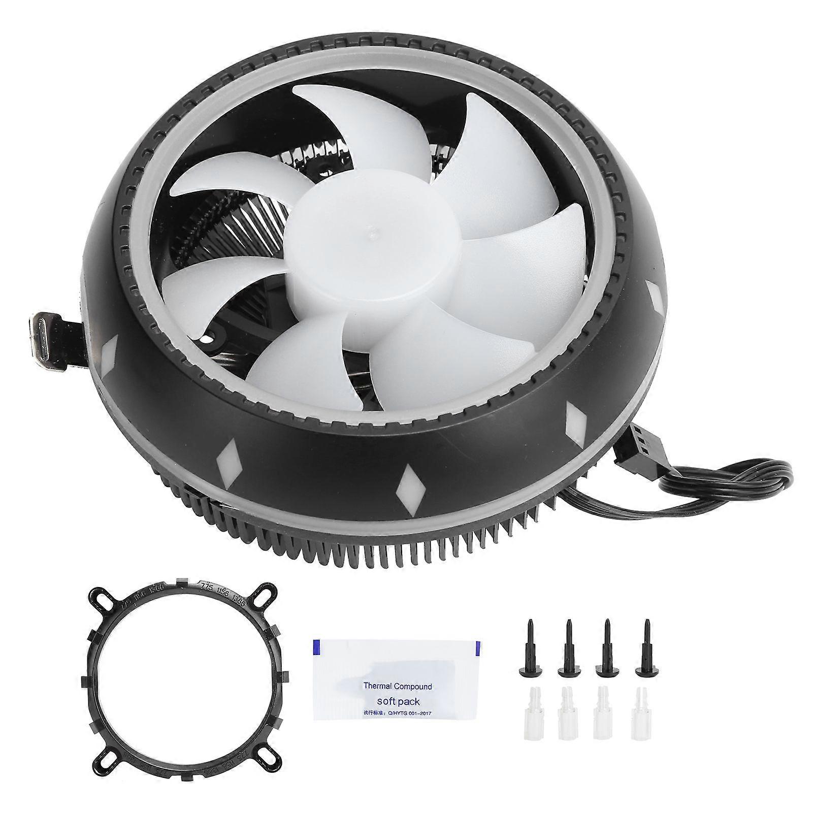 RGB CPU Cooler Desktop Host Cooling Fan Heatsink Silent Computer Supplies Q2 UFO