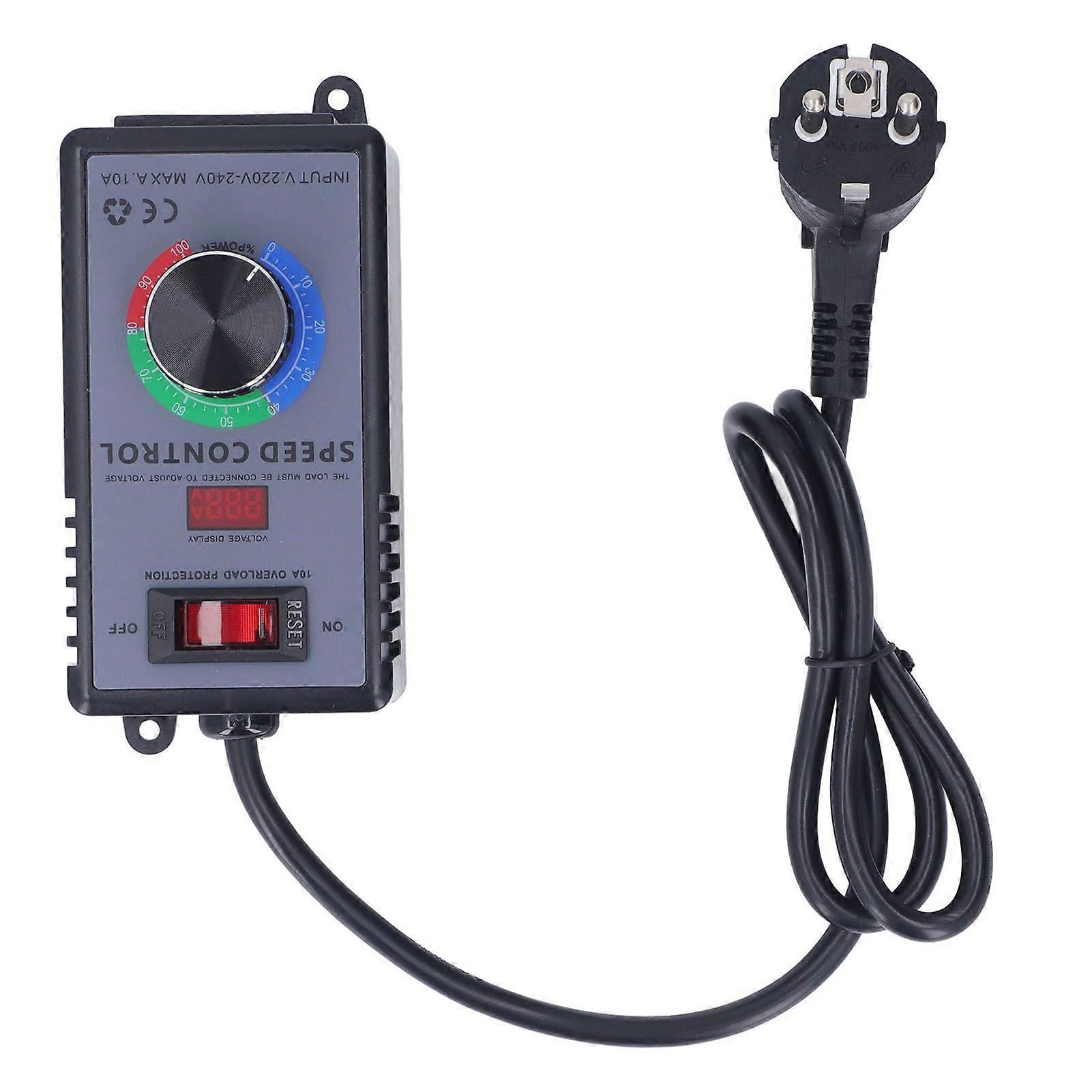 Motor Speed Controller 0 Output Variable Fan Speed Regulator with Overload Protection