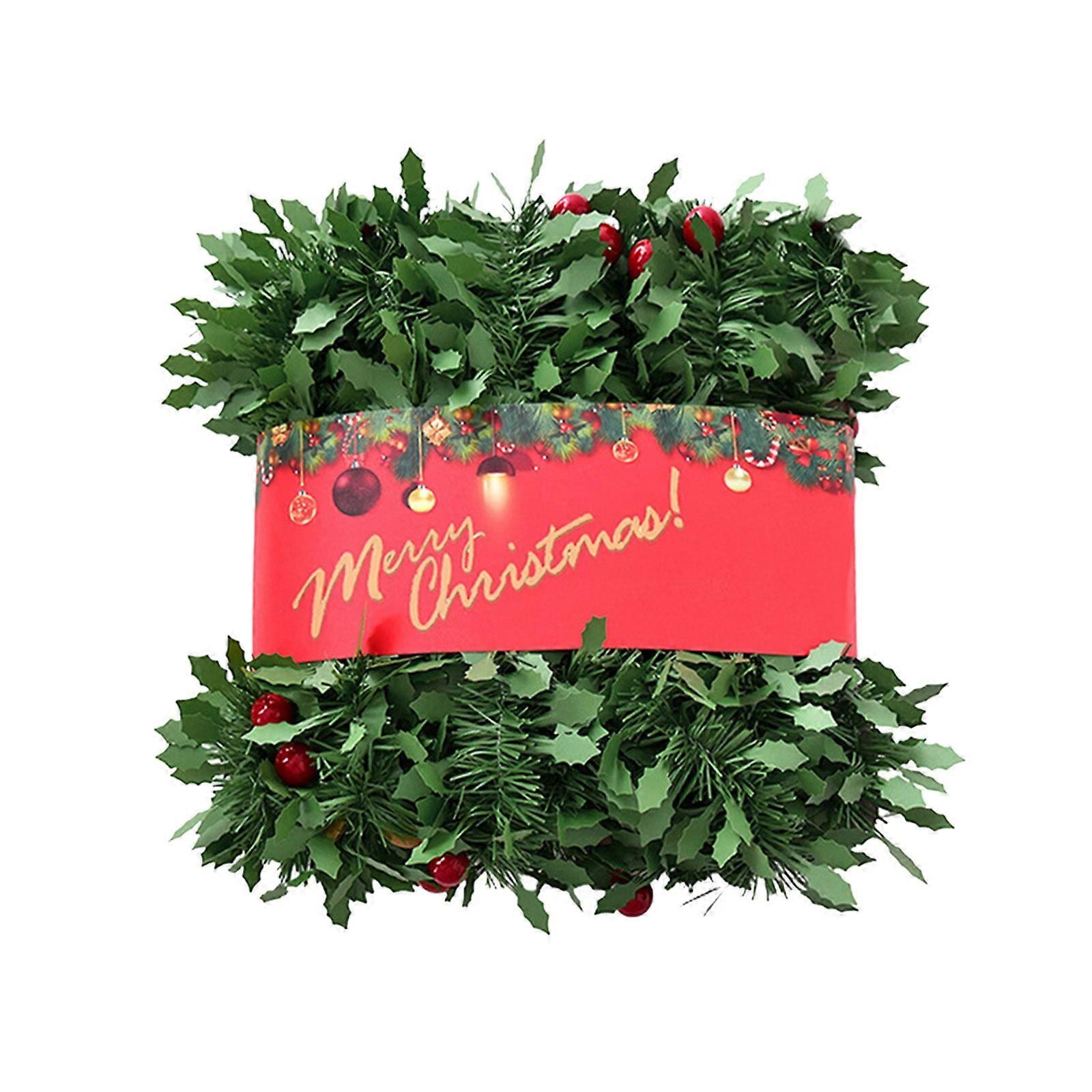 Christmas Red Berry & Leaf Garland Twistable Vines for Trees & Festive Holiday Trim