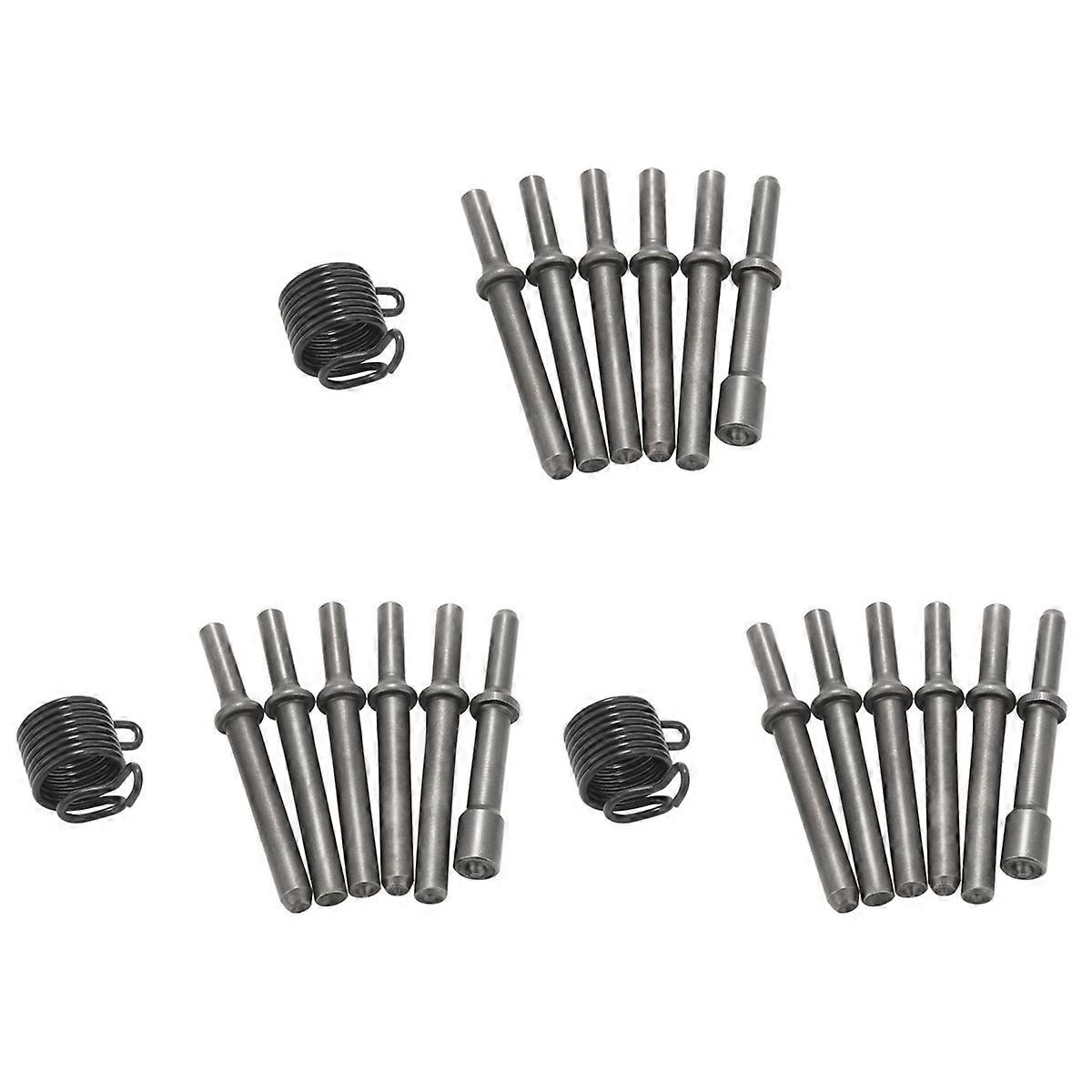 7 Pcs Great Heavy Duty Smoothing Pneumatic Air Rivet Hammer Tools Kit