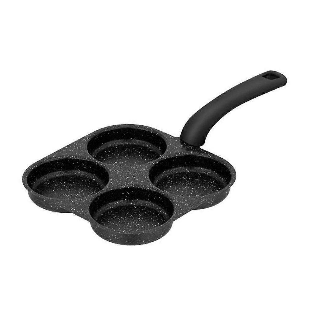 4 Grids Fried Egg Pan Rapid Heating Anti -scald Handle Omelette Skillet Non-stick Flat Bottom Pancake Pan Steak