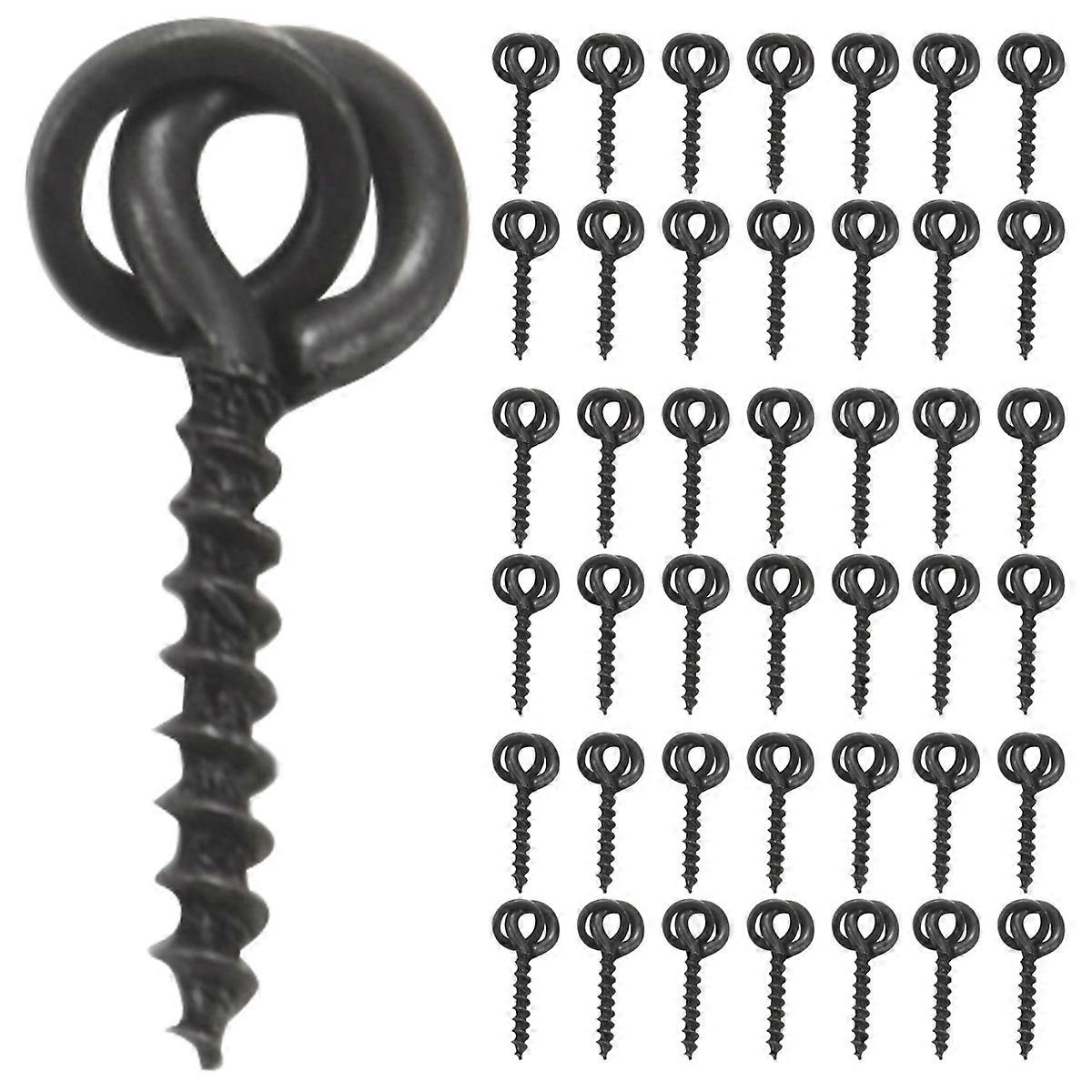 50pcs Carp Fishing Boilie Screw with Solid Ring Bait Tool