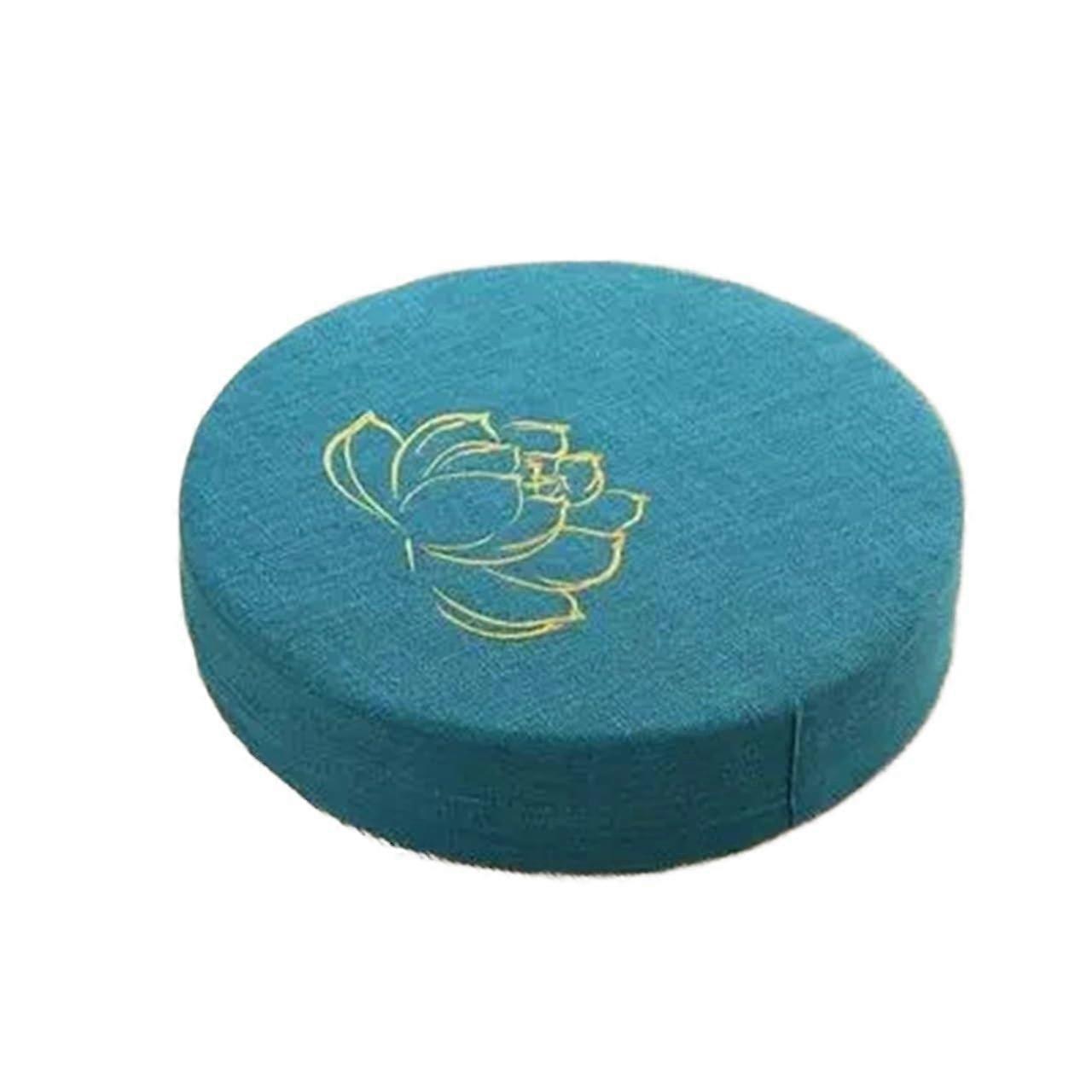 Meditation Cushion 40X6Cm Backrest Pillow Hard Texture Removable Washable Cover Tatami Mat Style Blue 30X6Cm Variant