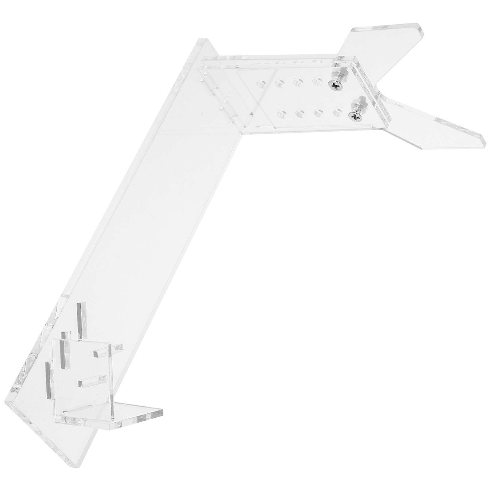 Acrylic Action Figure Stand with Adjustable Support for Display 4Pcs