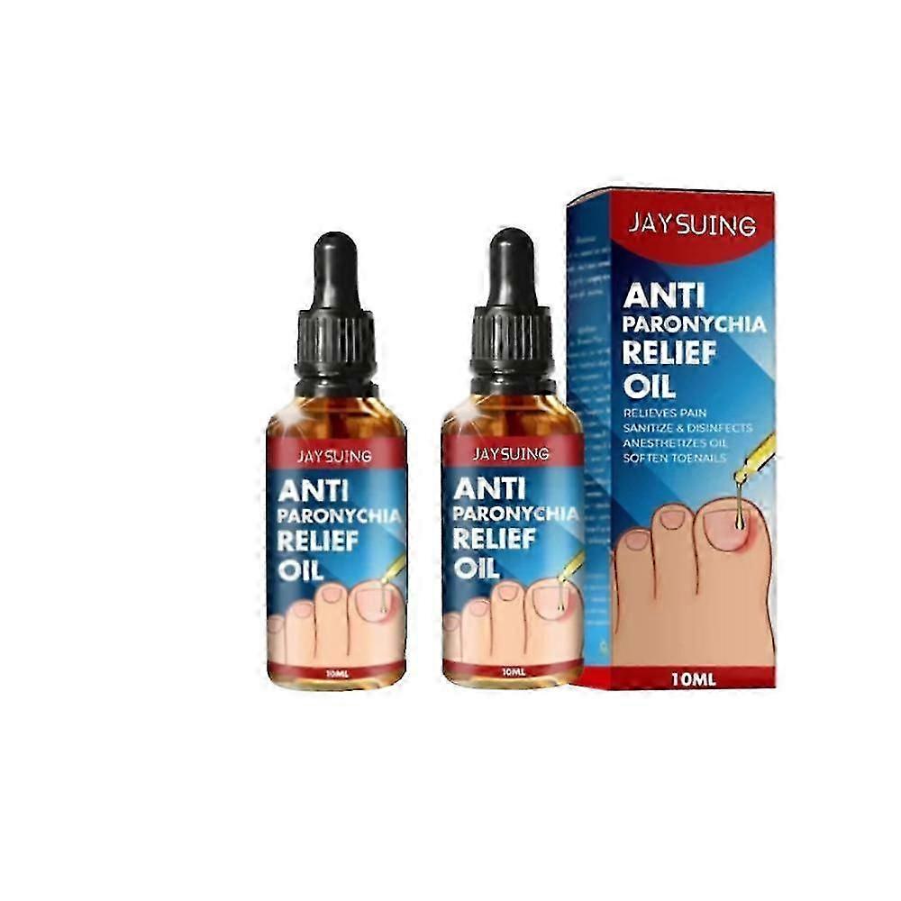 Svamp Nagel Behandling För Tånaglar Extra Stark Yanail Nagelsvamp Behandling För Tå Nagel Anti Behandling 10ml, Rödbrun, 2st