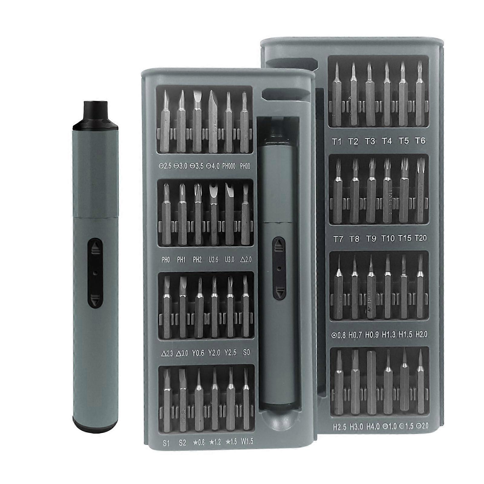 Rechargeable 50 In 1 Electric Screwdriver With Quiet Motor 4 LED Light Model 6133a Electric Set For Precise Work