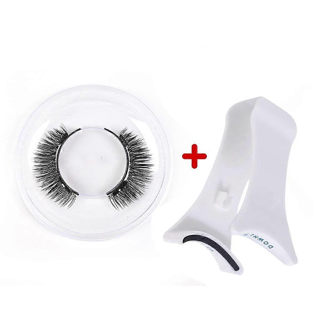 GHYJPAJK Magnetic Eyelashes With Clip Natural Reusable 3D False Eyelashes Make up Lashes