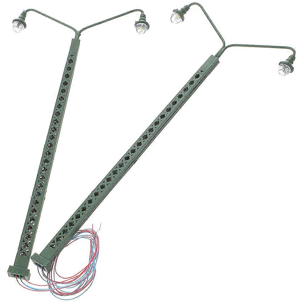 Railroad Light Model Small Light Decor for Decor 6Pcs Green Miniature Model