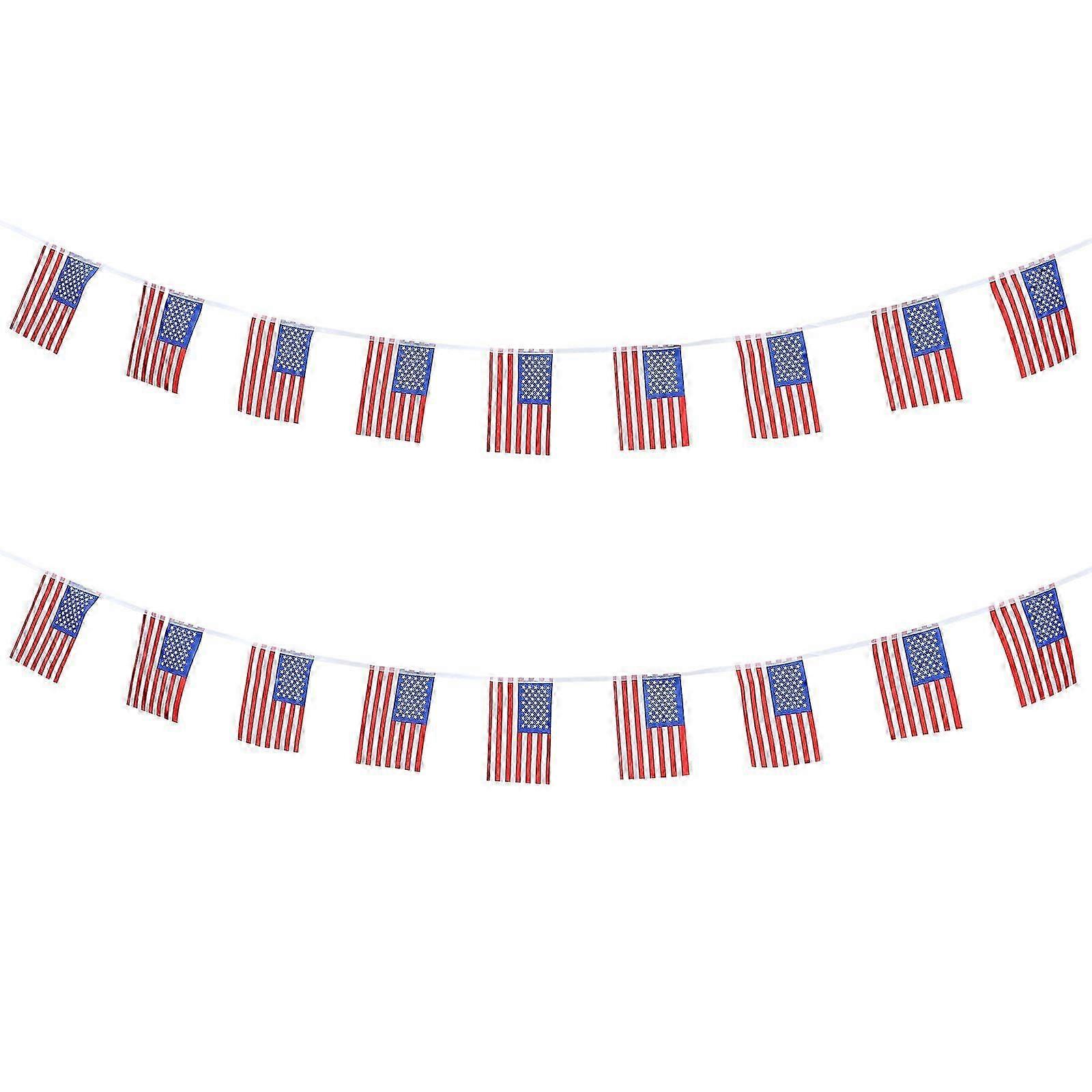 Independence Day Bunting Banner, 8.25x5.50in Assorted Colors, Party Atmosphere Set