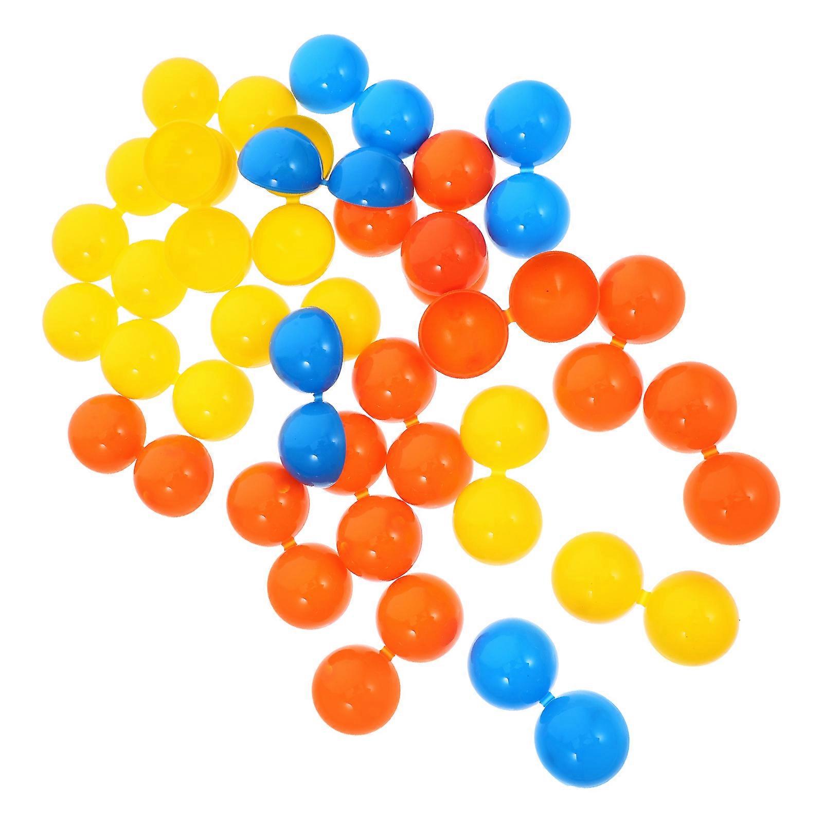 Plastic Hollow Balls Assorted Color Balls for Prank Use 25Pcs