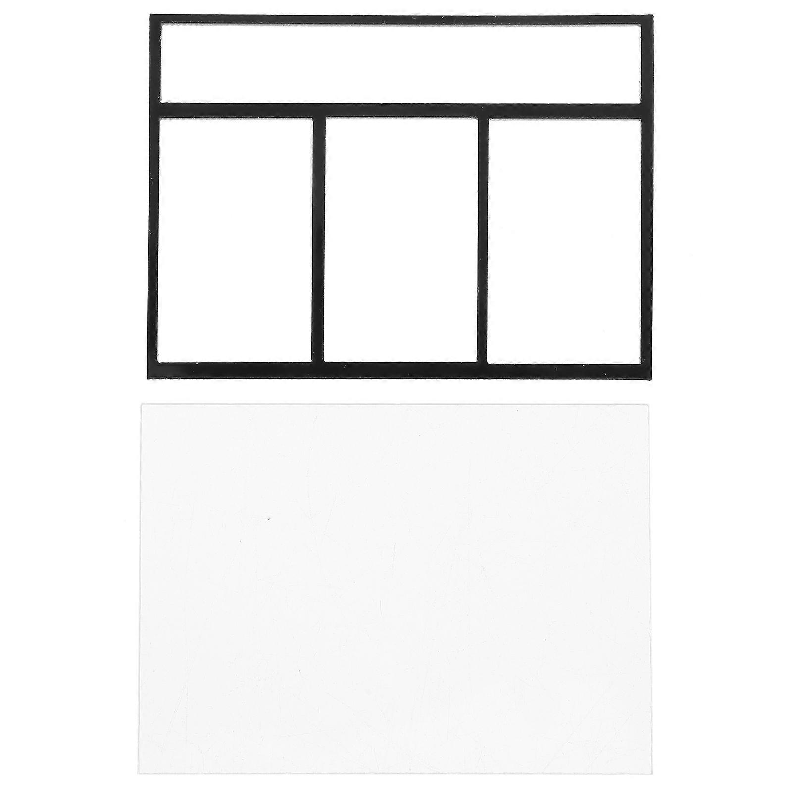 Mini Scale Acrylic Dollhouse Window for Model Building 4Pcs Set