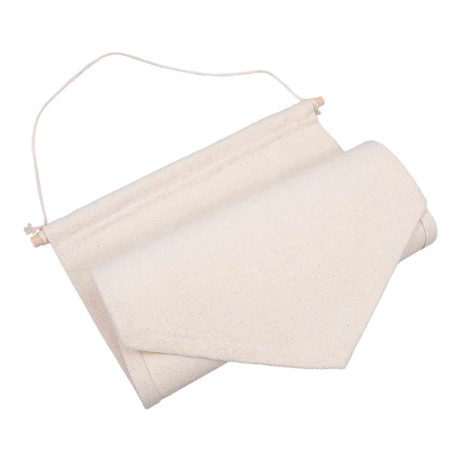Pin Holder Display Canvas Banner Brooch Organizer for Storage 2Pcs Beige