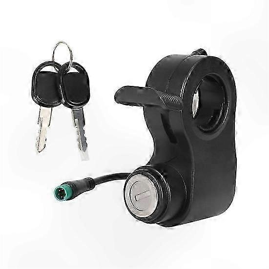 Ignition Lock with Keys for Electric Scooters Throttle Starter Switch E-Scooter Replacement Part Universal Fit