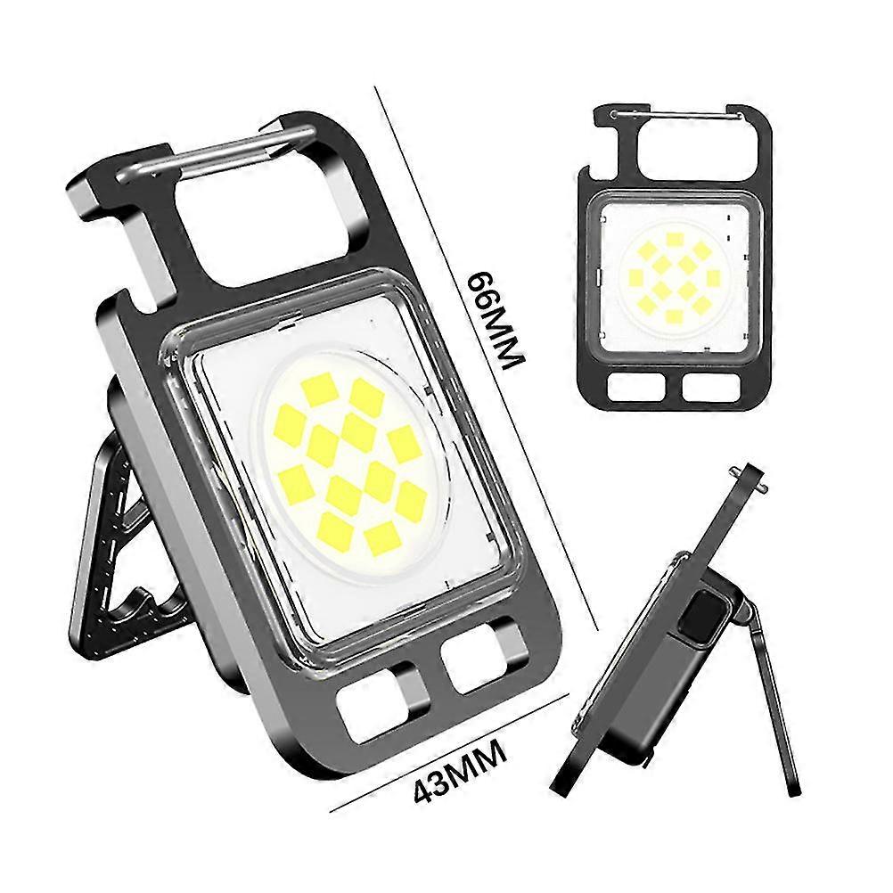 Multifunctional Mini Key Ring Lamp Rechargeable Work Light Portable Flashlight 25-26