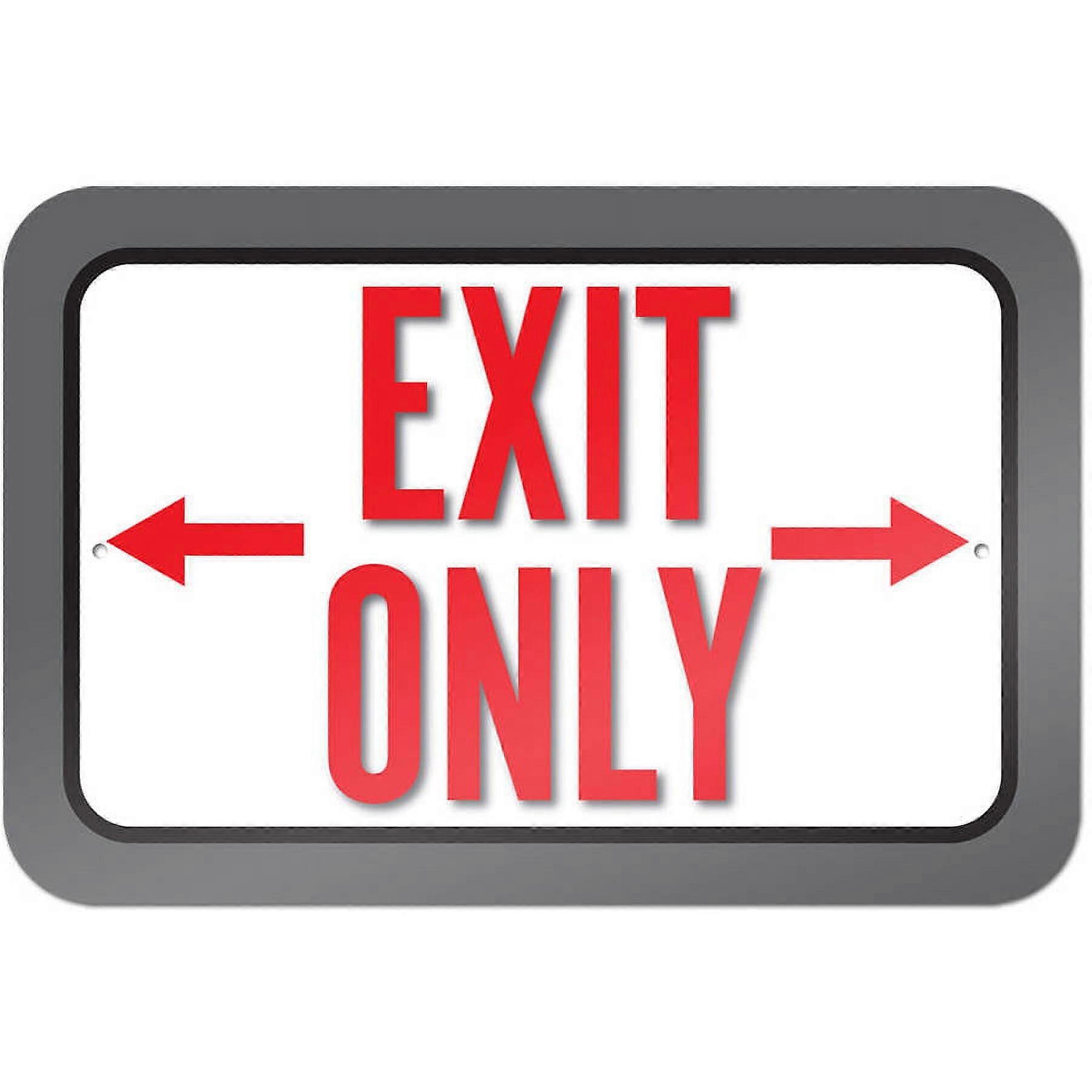 Exit Only Sign