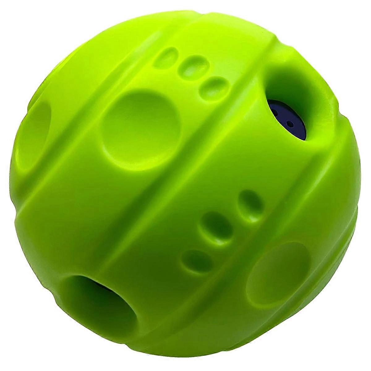 Interactive Dog Ball with Gibbering Sound, Non-Toxic, Concave Lines, 3.94 in (10 cm)