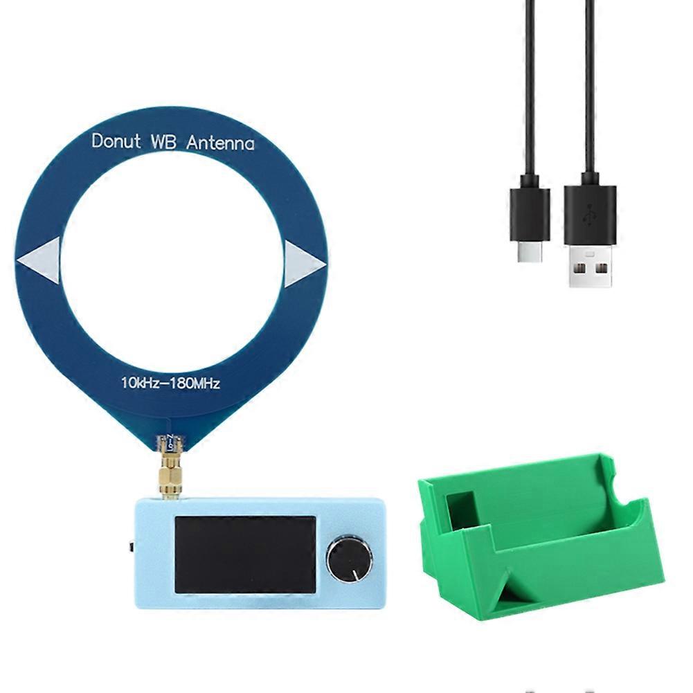 SI4732 Radio Receiver 1.9inch Display 10KHz-180MHz FM/AM/LSB/USB Shortwave Radio Receiver SI4732 Mini Radio+3D Stand