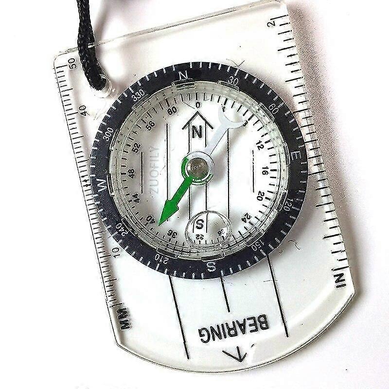 Outdoor Camping Hiking Transparent Mini Plastic Compass Tool Travel Kit|Compass